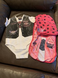 harley davidson baby girl gift set