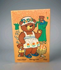 Vintage 1970s Fisher Price Wooden Jigsaw Puzzle Bear and Cubs 506 10 pieces