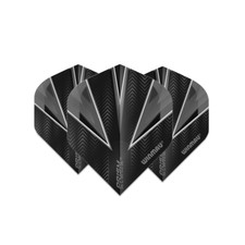 Winmau Prism Alpha Standard Dart Flight - Black Grey