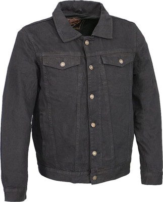 MILWAUKEE DENIM MEN'S CLASSIC DEAN JEAN POCKET JACKET w/ GUN POCKET - SALT