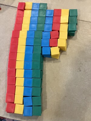 Pattern Blocks Learning Squares Home School Math Manipulative Lot of 380
