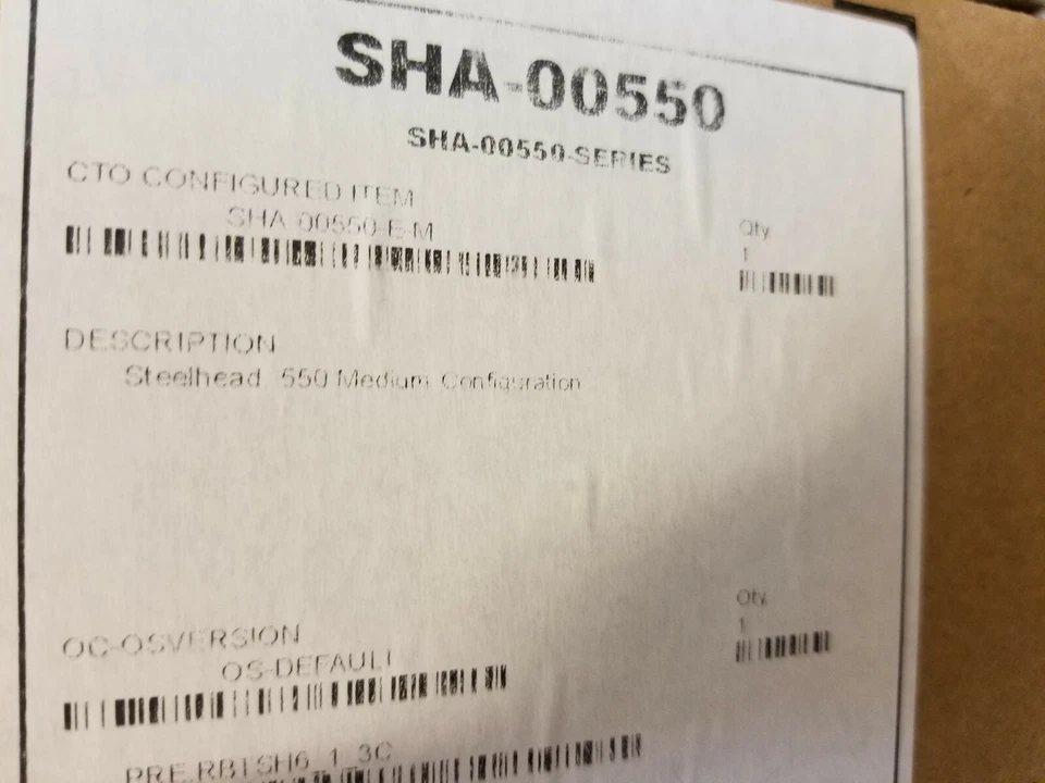 Riverbed Steelhead 550 Series Optimizer SHA-00550-M - Image 4 of 4