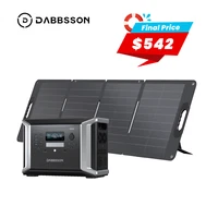 Deals on Dabbsson 2400W 1382Wh Portable Solar Power Station + Solar Panel