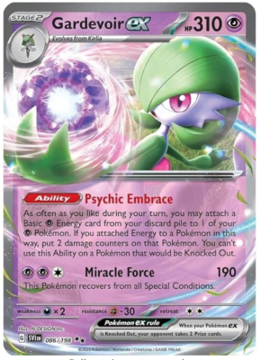 Pokemon - Gardevoir EX - 086/198 - Scarlet &Violet - Ultra Rare
