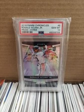 2018 Panini Chronicles Ronald Acuna Jr. Hyper Prizm PSA 10 /299 