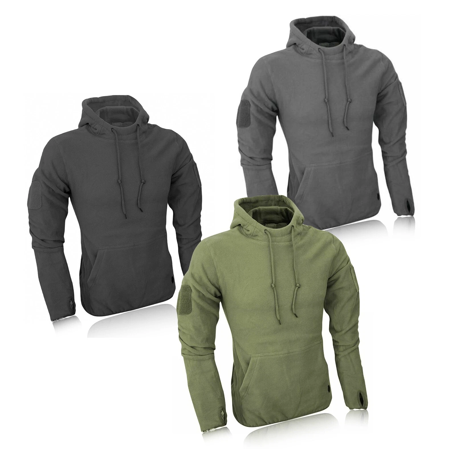 Tactical Mens Hoodie Warm Fleece Jumper Hoody Army Security Polar Sweater Black
Opens in a new windo