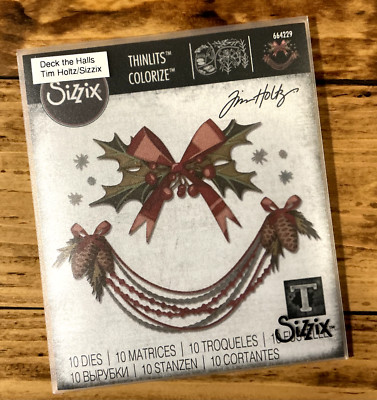  Tim Holtz  Sizzix Thinlits ''Deck the Halls'' 664229 Stanzformen