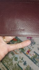 Etienne Aigner Burgundy Leather Continental Wallet ID Zip Pocket Vintage