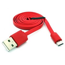 Red 6ft Long USB Cable Charger Sync Power Wire Data Cord for 6 feet,