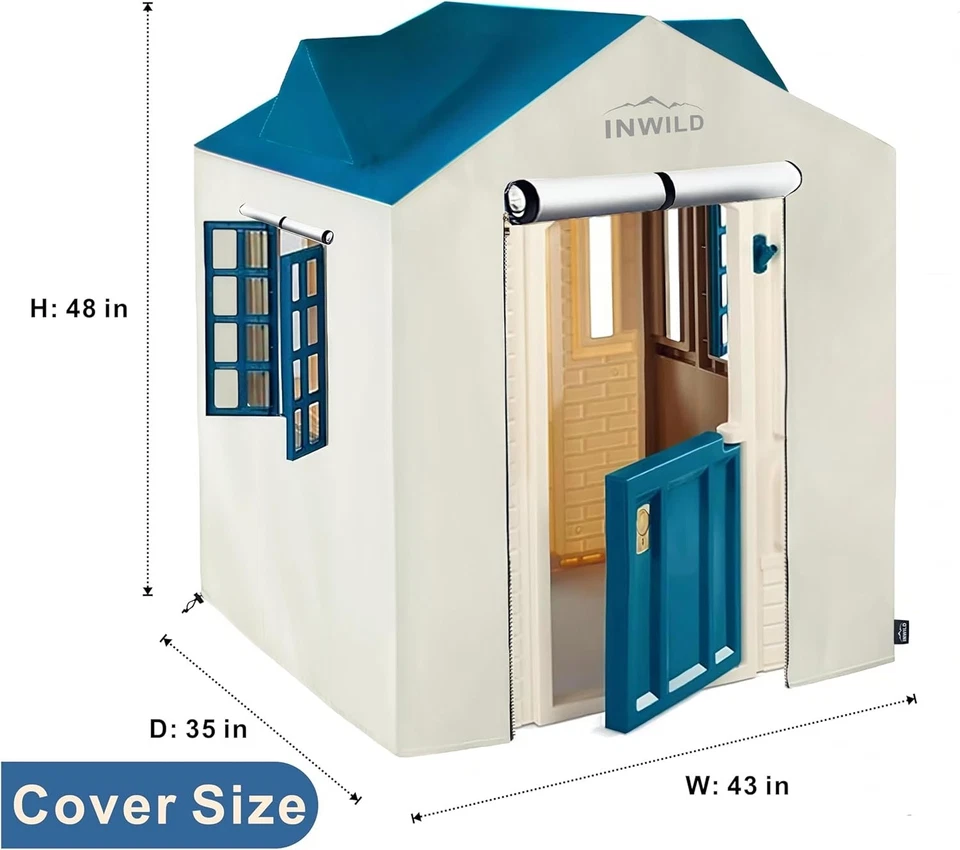 Cubierta de casa de juegos al aire libre, cubierta protectora para todo clima para Little Tikes Cape C... Foto 3 de 4