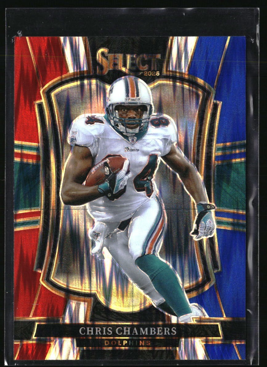 Chris Chambers 2025 Panini Select #199 Red and Blue Prizm Shock