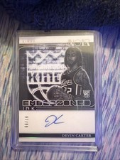2024-25 Panini Noir Devin Carter Emblazoned Ink Signature Auto RC 12/99 Kings