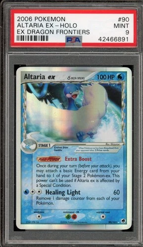 Pokemon Altaria ex EX Dragon Frontiers Holo Ultra Rare #90 PSA 9 Mint