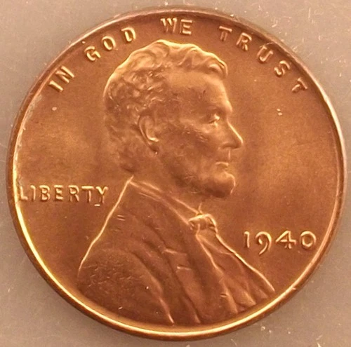 wheat penny 1940 SHARP RED BU 1940-P LINCOLN CENT