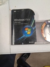 Microsoft Windows Vista Ultimate completo 32 bit e 64 bit CON GUIDA (2) dischi