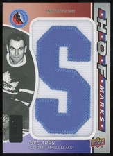 2023-24 SP Game Used HOF Marks Syl Apps /35 #HOFM-SA