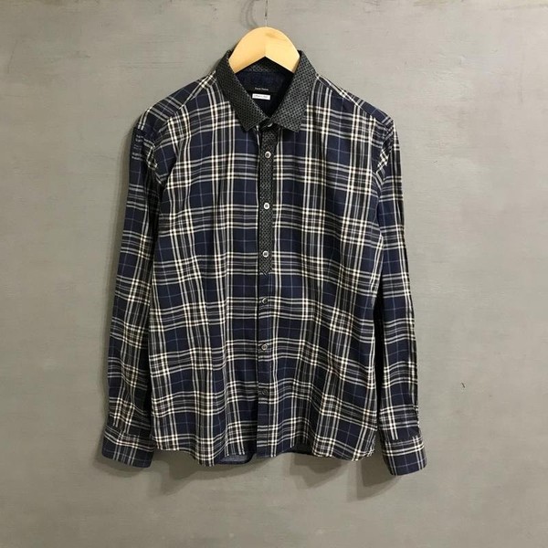 Men David Naman Shirt Multicolor Cotton 38 / M /