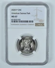 2020-P Washington Quarter American Samoa Park ATB MS67 NGC