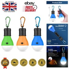 Water-Resistant 3PCS LED Tent Lamps – Ideal for Camping and Outdoor Adventures