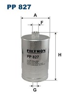 Filtron Kraftstofffilter PP 827 FüR Alfa Romeo Peugeot Audi Fiat Lancia Volvo