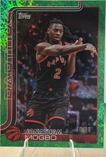 Topps Green Crackleboard Foil Jonathan Mogbo #29 Raptors NBA 2025-26 /99