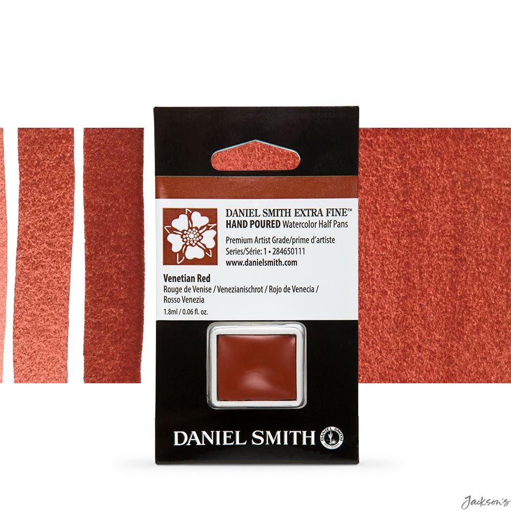 Daniel Smith Watercolour Paint Half Pan PR101 Venetian Red Artist Painting