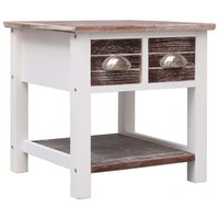 Beistelltisch Braun 40X40X40 Cm Paulownia Holz