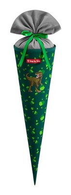 Step by Step School Cone Schultüte Dino Targo dunkelgrün hellgrün Neu