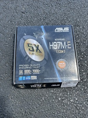 ASUS H97M-E Motherboard M-ATX Intel H97 LGA1150 DDR3 SATA3 M.2 HDMI VGA USB2.0