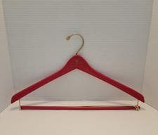 Vintage Kepp's Men  s Shop Red Wooden Clothes Pant Suit Hanger Excellent