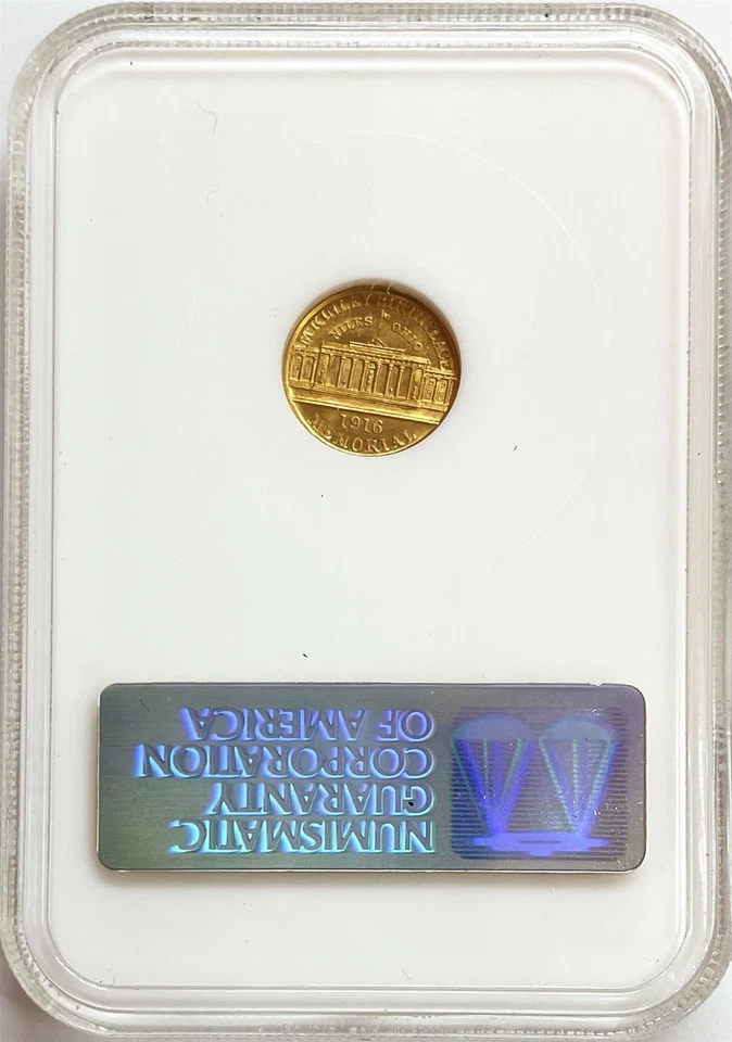 1916 GOLD McKINLEY $1 DOLLAR COMMEMORATIVE COIN NGC MS 64  - Image 2 of 2