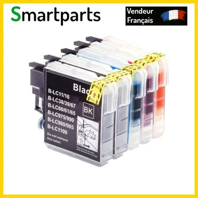 5 Cartouches compatible avec Brother LC-980-985-1100 - Photo 1/4