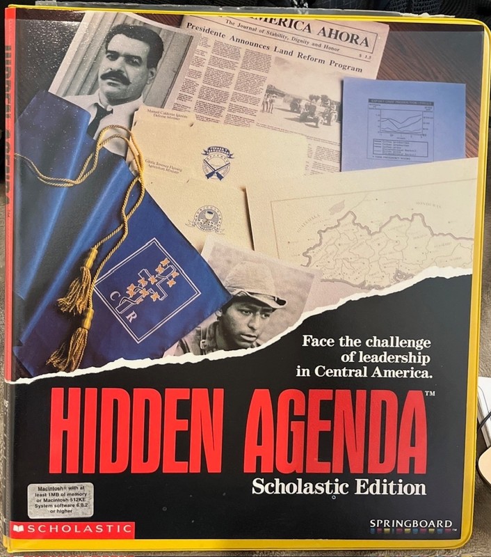 Springboard/Scholastic Edition Hidden Agenda for Macintosh