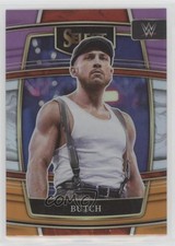 2022 Panini Select WWE Concourse Purple & Orange Prizm Bushwhacker Butch 0jr1