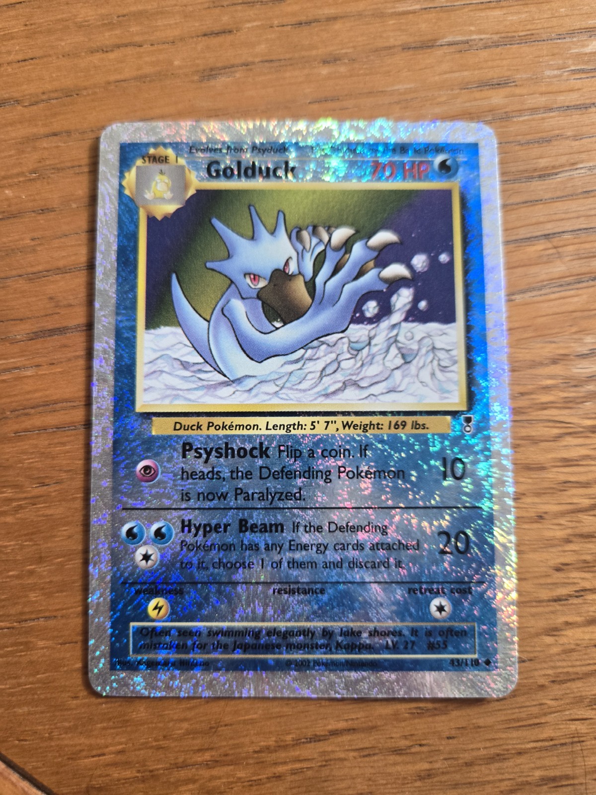 Golduck Legendary Collection Reverse Holo Foil #43  2002 Pokemon POP 193