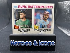 2026 Topps Heritage Cal Raleigh Kyle Schwarber #3 Mariners Phillies 🚨