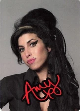 Amy Winehouse Portrait Single Swap Playing Card – Iconic Back!