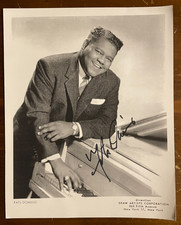 Fats Domino Signed Autograph Signature 8x10 B&W Glossy Photograph