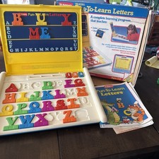 VTG 1987 Playskool Talking Fun-To-Learn Letters Complete Learning Program READ