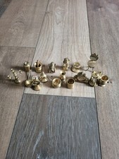 Lot Of 16 Vintage Holland Brass Miniatures Lot for Dollhouse or Shelf