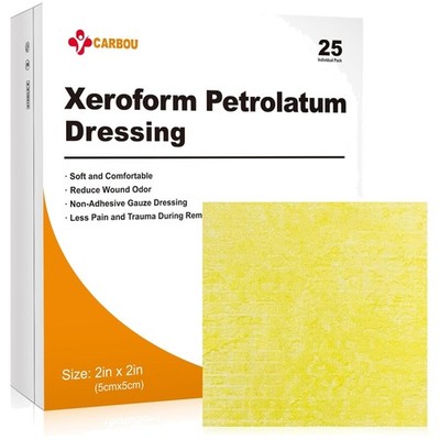 Xeroform Petrolatum Dressing - 25 Individually Packaged