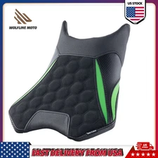 WOLFLINE Rider Seat for Kawasaki Ninja 500 Z500 2024-2026 Green Comfort Cushion