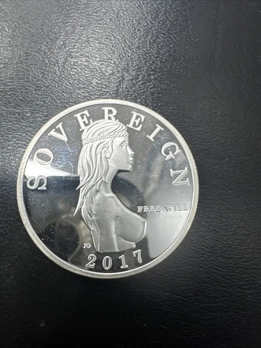 Super Rare BU 2017 Free Will Sovereign Bullion 1oz .999 Silver ONLY 500 Minted!