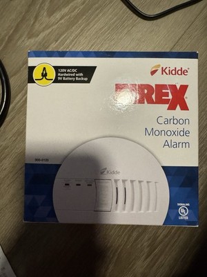 2 Pack) Kidde Firex Hardwired Carbon Monoxide Detector w/LED, 9V Backup Battery