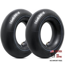 Heavy Duty 16x6.50-8 Inner Tubes with TR-87 Bent Valve Stem, Premium