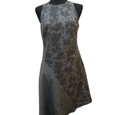 Banana Republic Charcoal Asymmetrical Dress Academia Preppy Goth