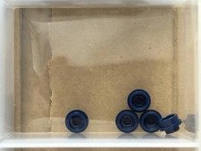 LEGO Parts - Dark Blue Plate, Round 1 x 1 - No 4073 - QTY 5