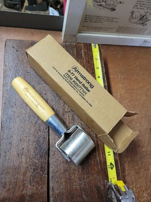 Vintage Woodworking Armstrong Linoleum/ Veneer Roller, NOS