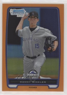 2012 Bowman Chrome Prospects Orange Refractor 8/25 Danny Winkler #BCP191 00q8