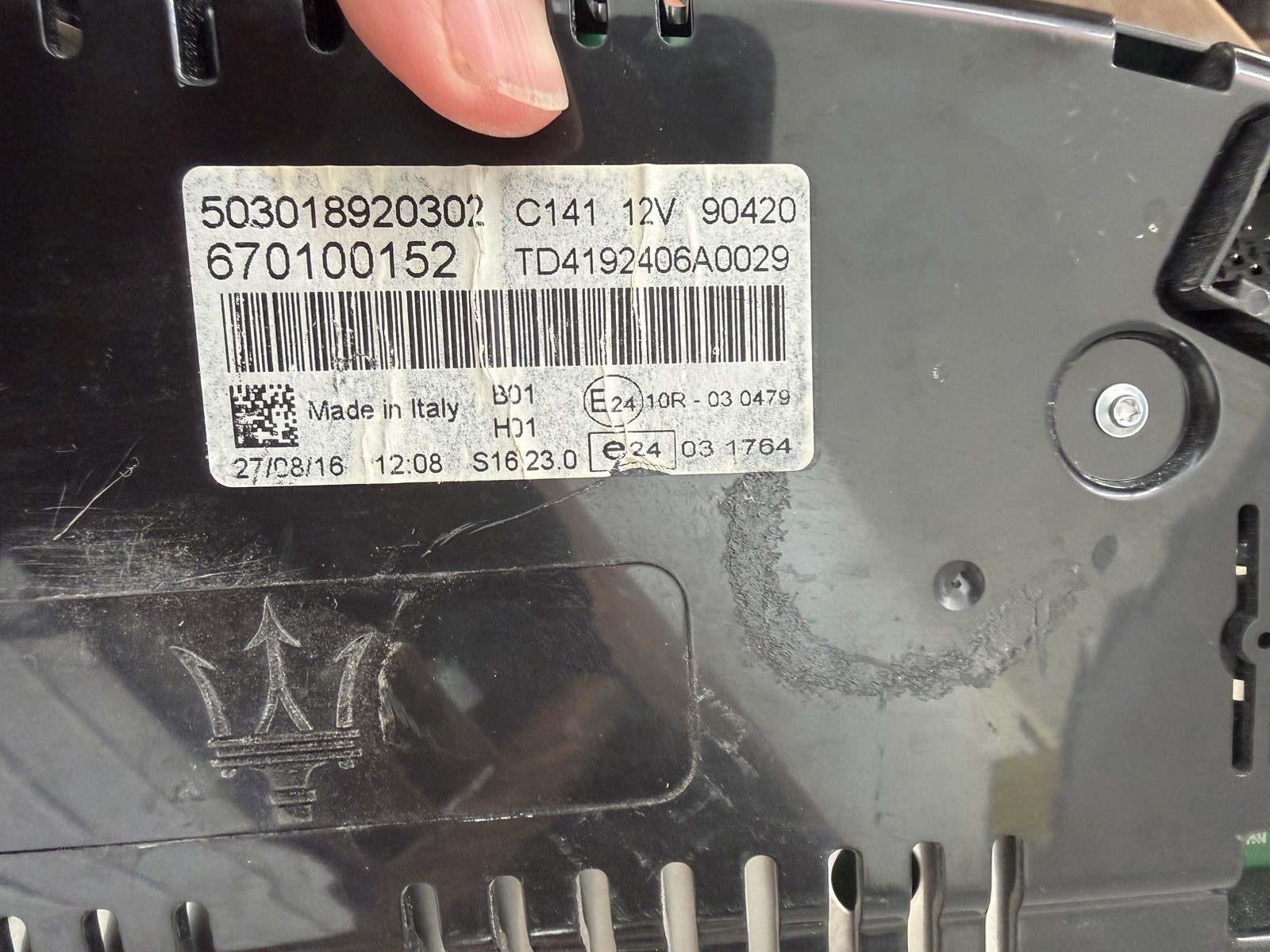 Maserati Ghibli 2014-2017 Instrument cluster P/N 503018920302